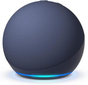 Amazon Echo Dot (newest model), Vibrant sounding Alexa speaker, Great for bedrooms, dining rooms and offices, Deep Sea Blue