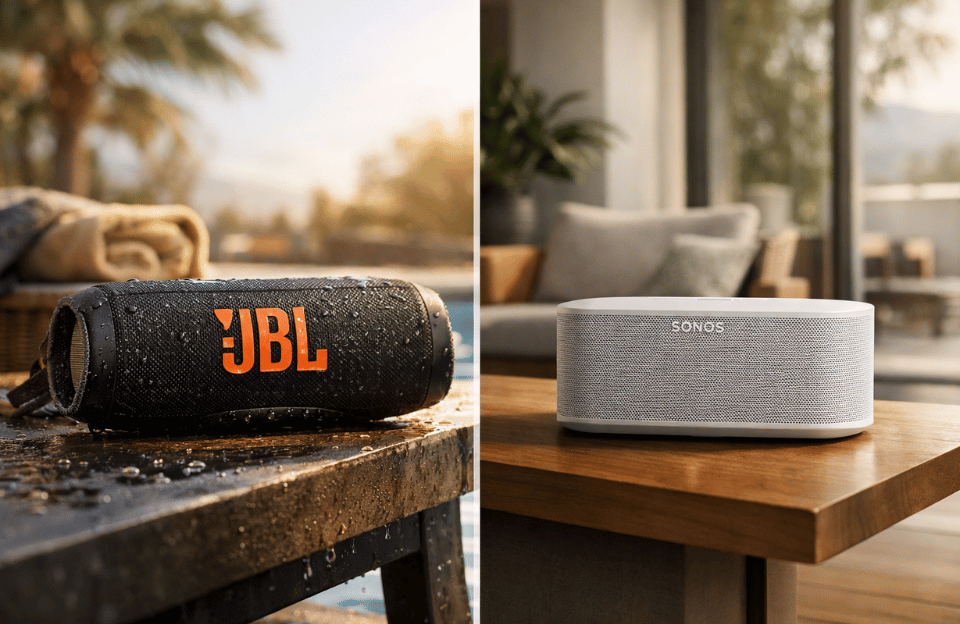 El JBL Charge 6 va más a por resistencia, exterior y practicidad