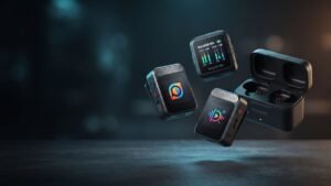 Insta360 Mic con pantalla E-Ink personalizable, transmisores inalámbricos y estuche de carga